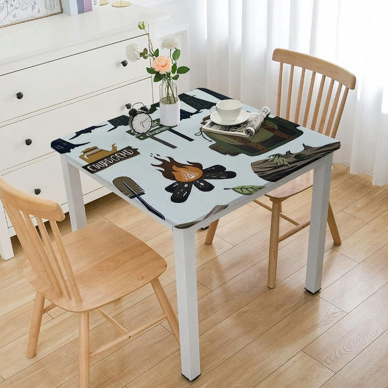 Small Tablecloth, Washable Polyester Table Cloth for, Camping