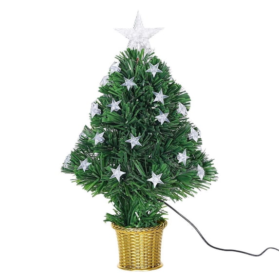 Small Tabletop Christmas Tree with Lights with Star Treetop, Artificial ...
