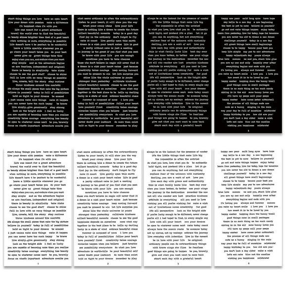 Small Talk Stickers Pack Decorative Scrapbooking Journaling Diy Vintage Text Labels For Planners Albums Crafts 8 X 4.5 Inches 0.10 Lbs