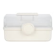 thumbnail image 1 of Small Taupe Storage Box by Artist's Loft - Plastic Organizer Container with Handle – Ideal for Art - Craft - and Office Supply Storage - 12 Pack, 1 of 2