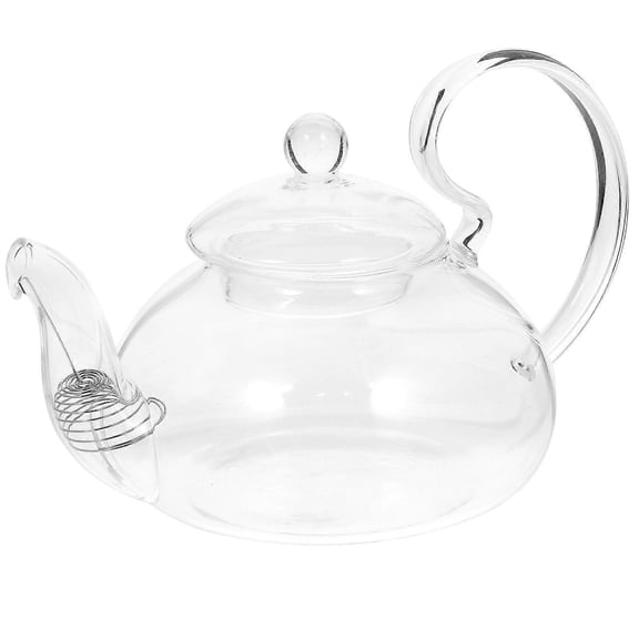 Small Teapot High Temperature Resistant Glass Tea Pot For Home Use Flower Tea 7.14.74.7In 1Pcs