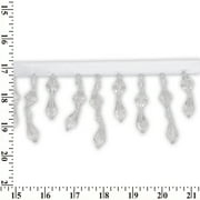 11 Yard Crystal Rhinestone Close Chain Trim Sewing Craft 2.5mm Silver Color  (AB)