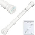 thumbnail image 1 of Small Tension Rods 16 to 28 inch ,Adjustable Shower Spring Tension Rod Short for Windows,Closet,Curtain,Doorway,Upgrade Diameter 1 inch,White, 1 of 14