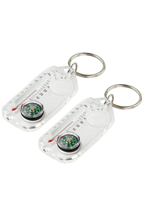 Small Thermometers Compasses Keychain Survival Thermometers Compasses Keychain Guiding Compasses Thermometers Keyring