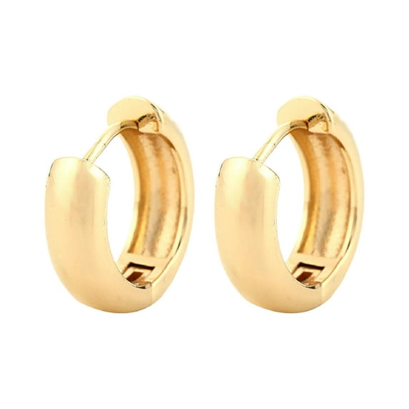 Small Thick Hoop Earrings for Women and Men Made of Metal as a Gift