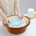 thumbnail image 1 of Small Thickened Transparent Wash Basin - Compact Utility Tub for Laundry, Foot Soak & Personal Care, Sturdy Plastic Household & Dormitory Basin, 1 of 6