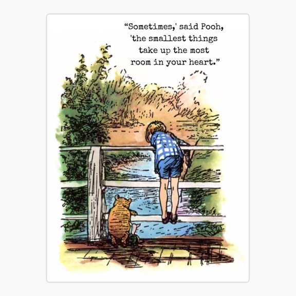 Small Things Fill The Heart Quote Sticker