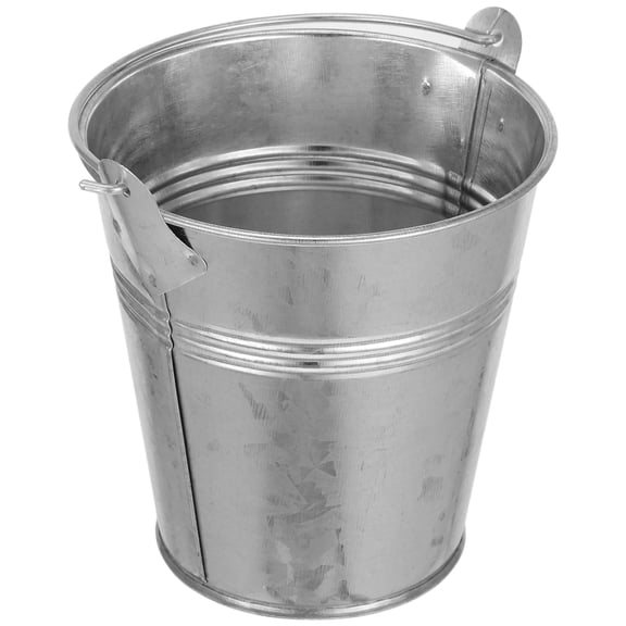 12cm Small Steel Bucket Drum Portable Modern Utility Bucket for Home Outdoor Use