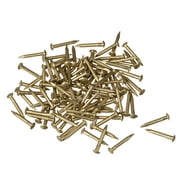 Small Tiny Brass Nails 1.2x10mm for DIY Decorative Pictures Wooden Boxes Household Accessories, 100pcs