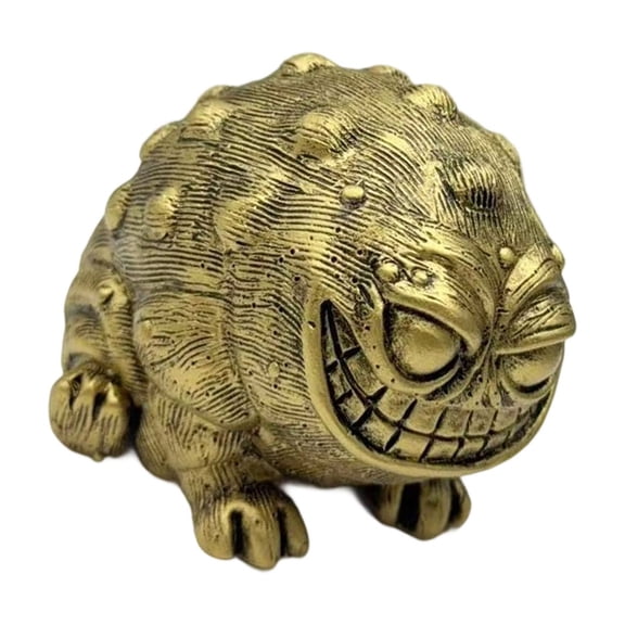 Small Toads Figurine Decorative Resins Craft Smiling Frogs Statue Gift For Nature Lover Home Office Garden Decors Gift