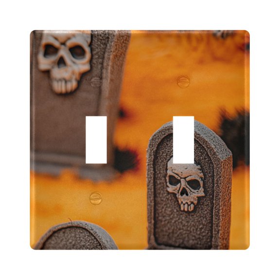 Small Tombstone-shaped Decorative Light Switch Plates Switch Cover Decorative Wall Plates Ideal for Living Room Kitchen Bedroom and Study