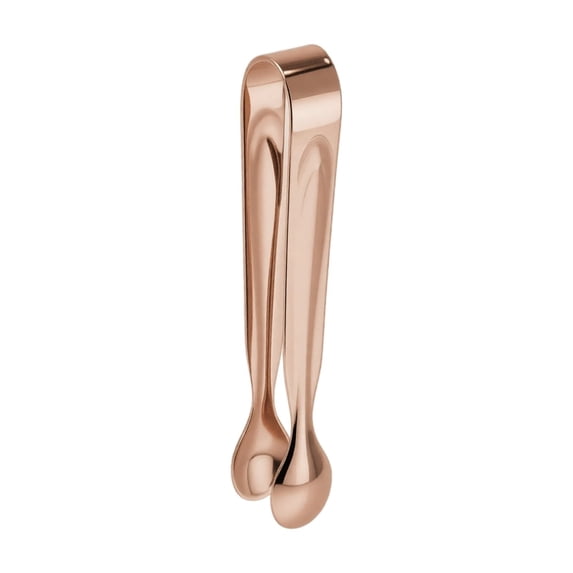 Small Tongs for Serving | Rose Gold Stainless Steel Mini Serving Tongs for Appetizers, Ice and Party Serving Supplies