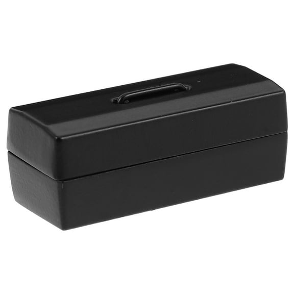 OFFIGAM Metal Box Small Tool Box Black Alloy 1Pack