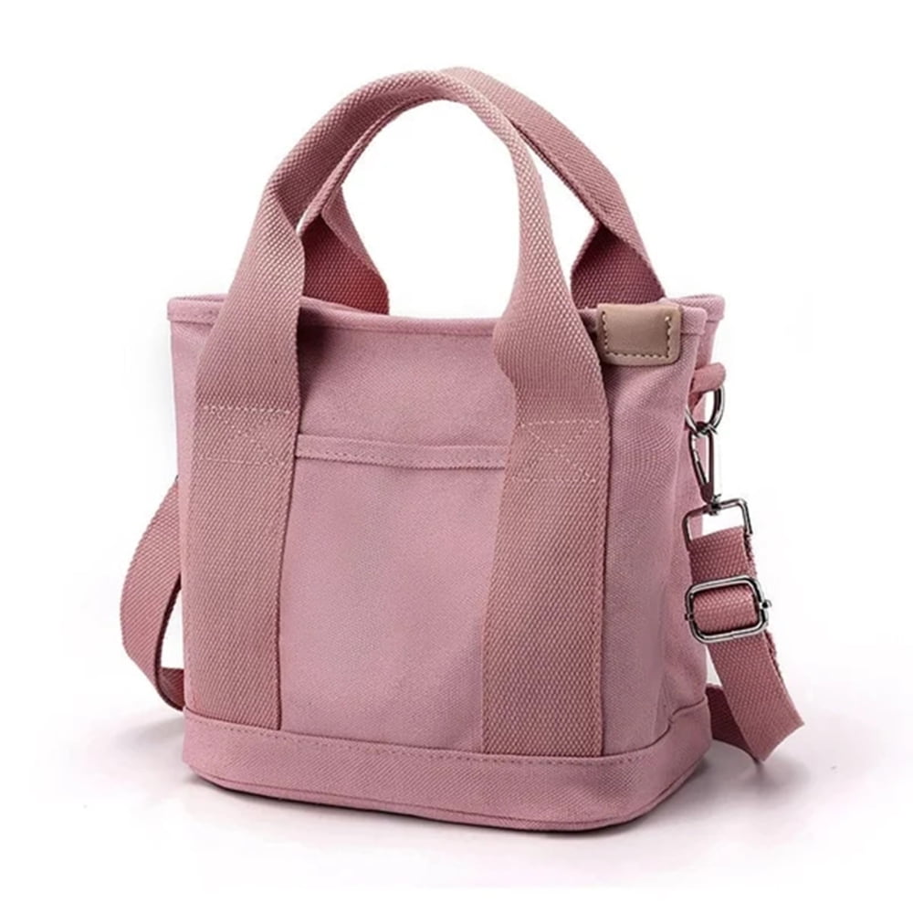 Pink tote 2025 bag with zipper