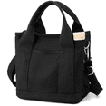 thumbnail image 1 of Canvas Tote Bag with Zipper, Lightweight Work & School Shoulder Bag for Women, Large Capacity Reusable Daily Tote, 1 of 6