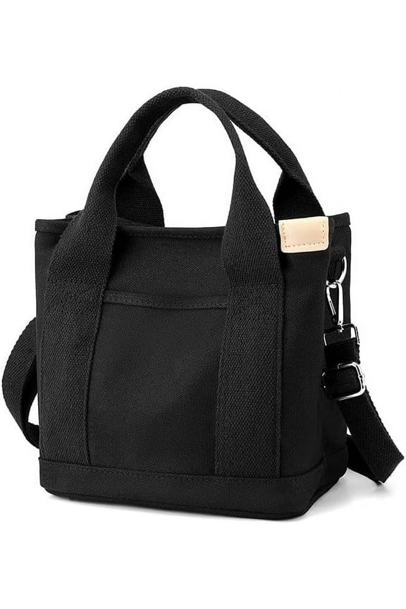 Small Tote Bag with Zipper Tote Bag for Women Canvas Crossbody Bag Shoulder Bag Satchel Hobo Bag Messenger Bag 2023