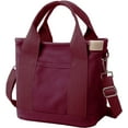 thumbnail image 1 of Small Tote Bag with Zipper Tote Bag for Women Canvas Crossbody Bag Shoulder Bag Satchel Hobo Bag Messenger Bag 2024, 1 of 7