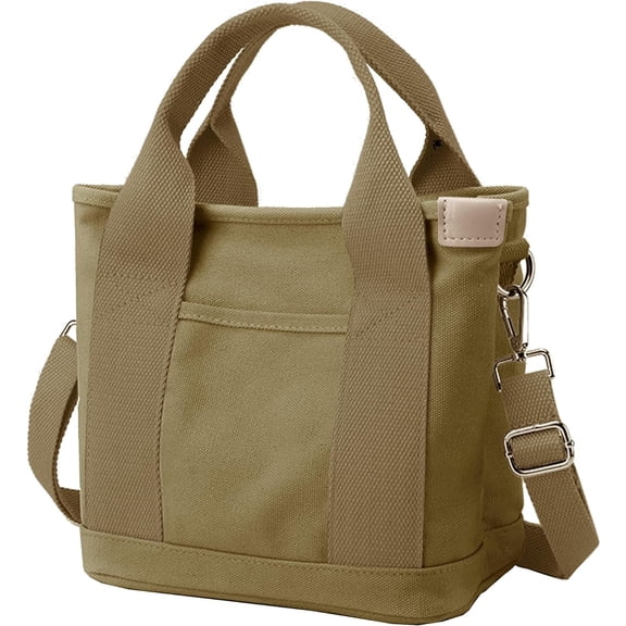 Small Tote Bag with Zipper Tote Bag for Women Canvas Crossbody Bag Shoulder Bag Satchel Hobo Bag Messenger Bag 2024
