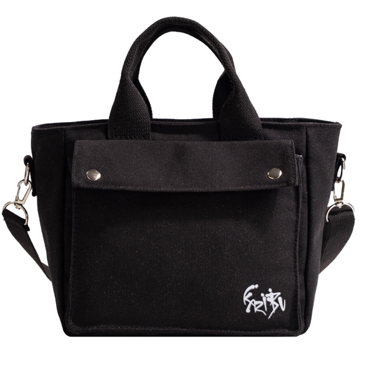 Small Tote Bag with Zipper Tote Bag for Women Canvas Crossbody Bag