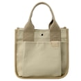 Small Tote Bag with Zipper Tote Bag for Women Canvas Crossbody Bag