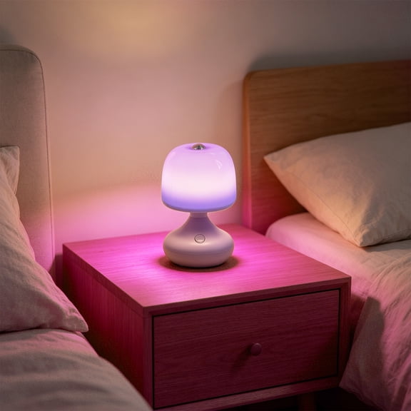 Small Touch Control Table Lamp for Bedroom, Bedside Lamps for Nightstand,Cute Mini Small Table Lamps for Small Spaces with Scalloped Shade for Kitchen Counter,Bookshelf,Living Room
