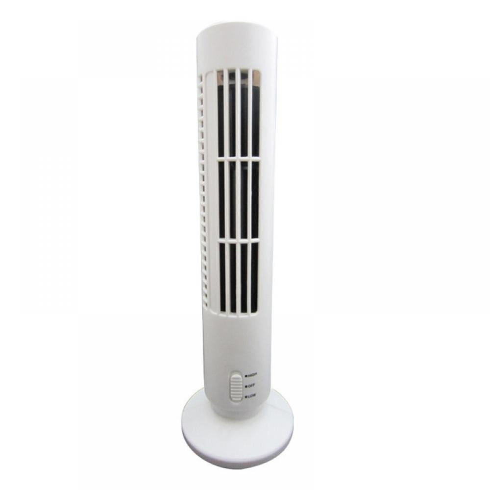 Small Tower Fan, Desk Table Fan with 2 Speeds, Quiet Cooling, Partable USB Fan, 13 Inch Personal Small Bladeless Fan Cooling Fan for Bedroom Home Office Desktop