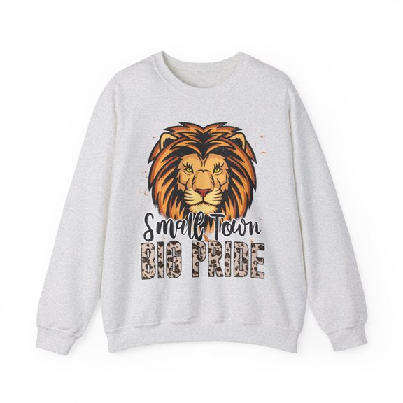Small Town Big Pride Lions Sweatshirt, Lion Mascot Shirt School Spirit