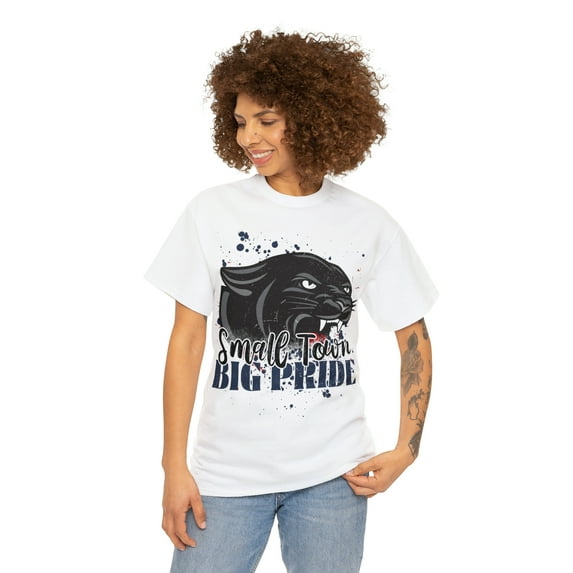 Small Town Big Pride Panther Mascot Shirt Panther School Spirit T-shirt