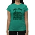 thumbnail image 1 of Small Town Christmas Cozy Holiday Tee T-shirt Women's, 1 of 1