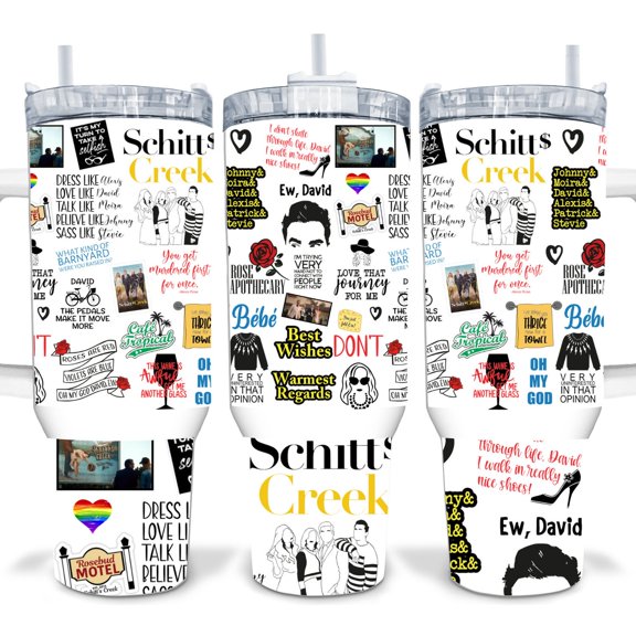 Small Town Comedy 40oz Tumbler With Handle