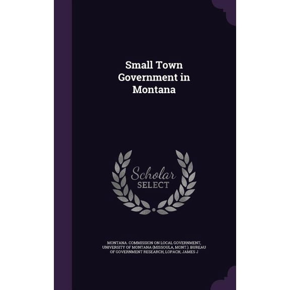 Small Town Government in Montana (Hardcover)