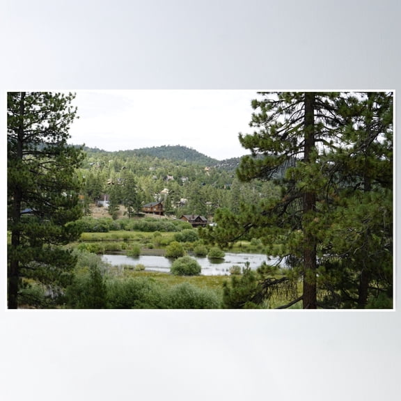 Small Town Poster Wall Art, Modern Wall Decor, 12x18 UNFRAMED