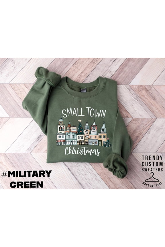 Small Town Sweatshirt, Cozy Winter Pullover