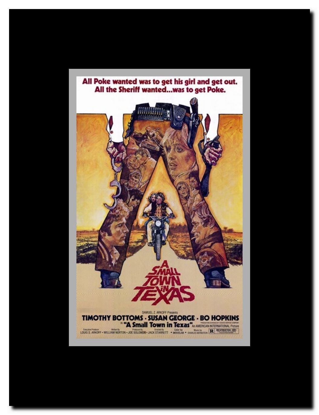 Small Town in Texas Framed Movie Poster