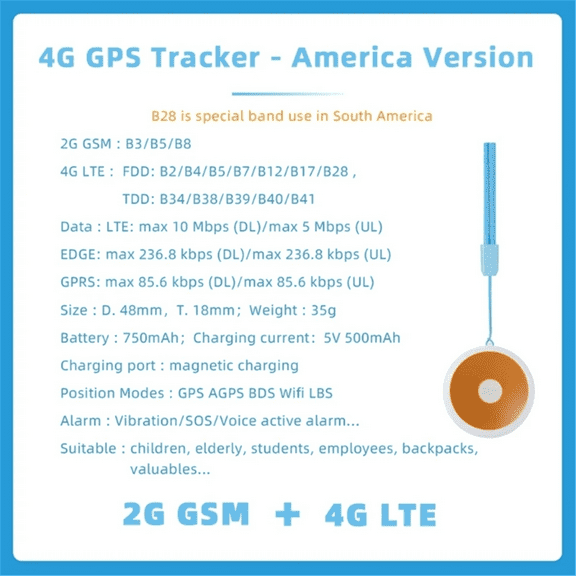 Small Trackers for Kids, Elderly Locator Device for America Accurate Positioning Elderly Finder Use with Phones,1set x Locator