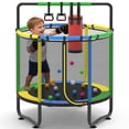 thumbnail image 1 of 55” Toddler Trampoline for Kids with Enclosure, Kids Trampoline, SEGMART Indoor Trampoline, Small Trampolines for Kids, Mini Trampoline with Sandbag, Rings, Ocean Balls, Gifts for Boys, Girls, 1 of 7