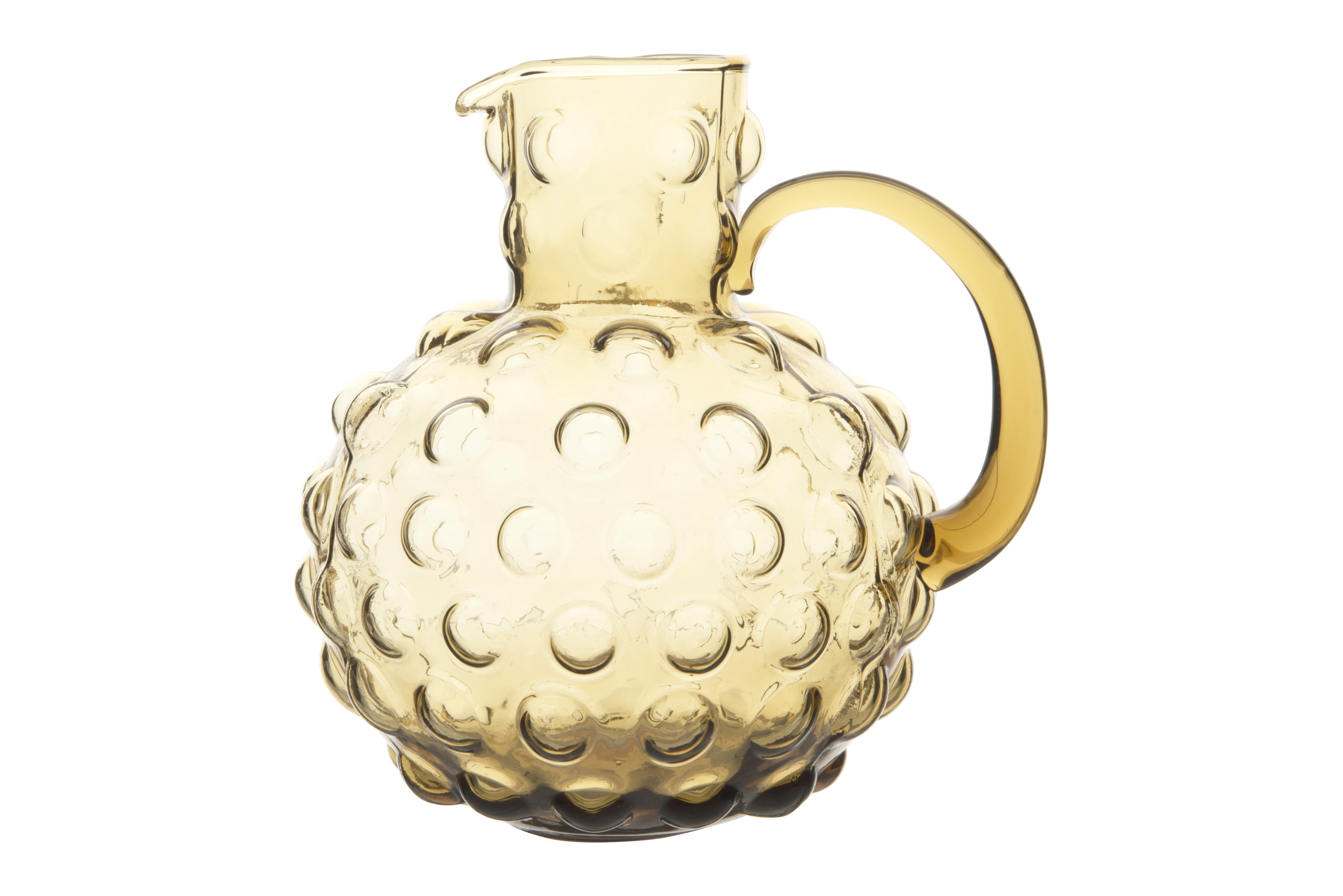 Amf Pitcher Amber Glass Pitcher