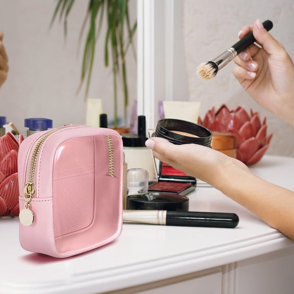 Small Transparent Makeup Bag, Mini Versatile Cosmetic Bag for Daily Use for Organizing Your Essentials Conveniently