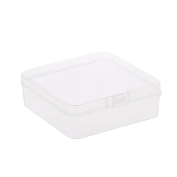 Small Transparent Storage Box Clear Square Multipurpose Display for Cas