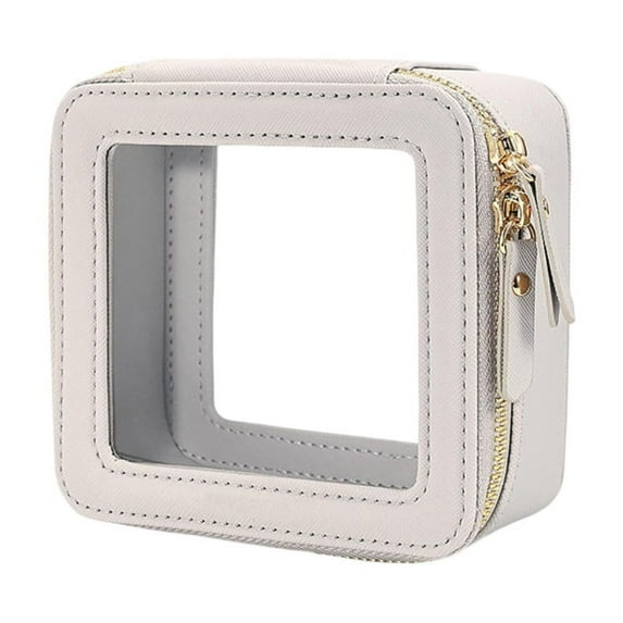 Small Transparent Zipper Cosmetic Bag For Women Portable Travel Makeup Pouch Organizer Car Storage Accessory Mini Toiletry