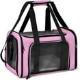 thumbnail image 1 of Small Transport Box, Portable Puppy Carrier, Small Carrier for Cats and Dogs, Convenient Travel Bag + Lightweight Design, Ideal for Travel, Pet Transport, Animal Travel Container, Pet Carrier, 1 of 7