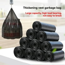 Small Trash Bags, 100 PCS 3 Gallon Black Garbage Bags for Kitchen Bathroom Bedroom Use