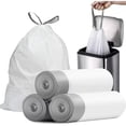 thumbnail image 1 of Small Trash Bags 3 Gallon - Drawstring,White Trash Can Liners For Bathroom, Individual Unscented Small Garbage Bags, 45 Count, 1 of 7