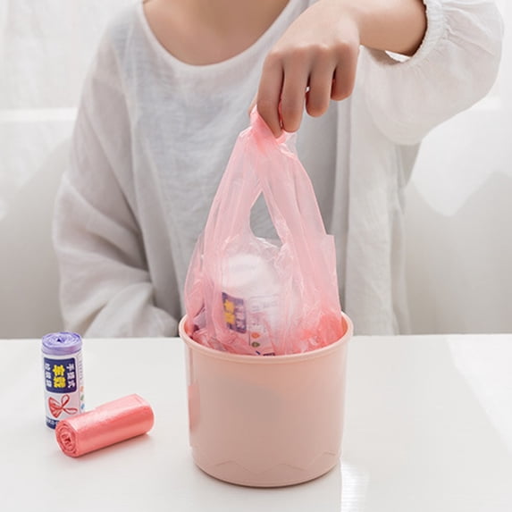 Small Trash Bags 30 Counts – 1 Gallon Mini Garbage Bags with Perforated Cutting Line, Unscented Small Trash Can Liners for Bathroom Bedroom Car Office Home