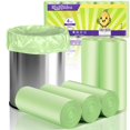 thumbnail image 1 of Small Trash Bags 4 Gallon 200 Counts-Rishipahu Biodegradable 4 Gallon Trash Bags,Mini Garbage Bags for Bathroom Office, Unscented 15L Small Trash Can Liners,White, 1 of 7