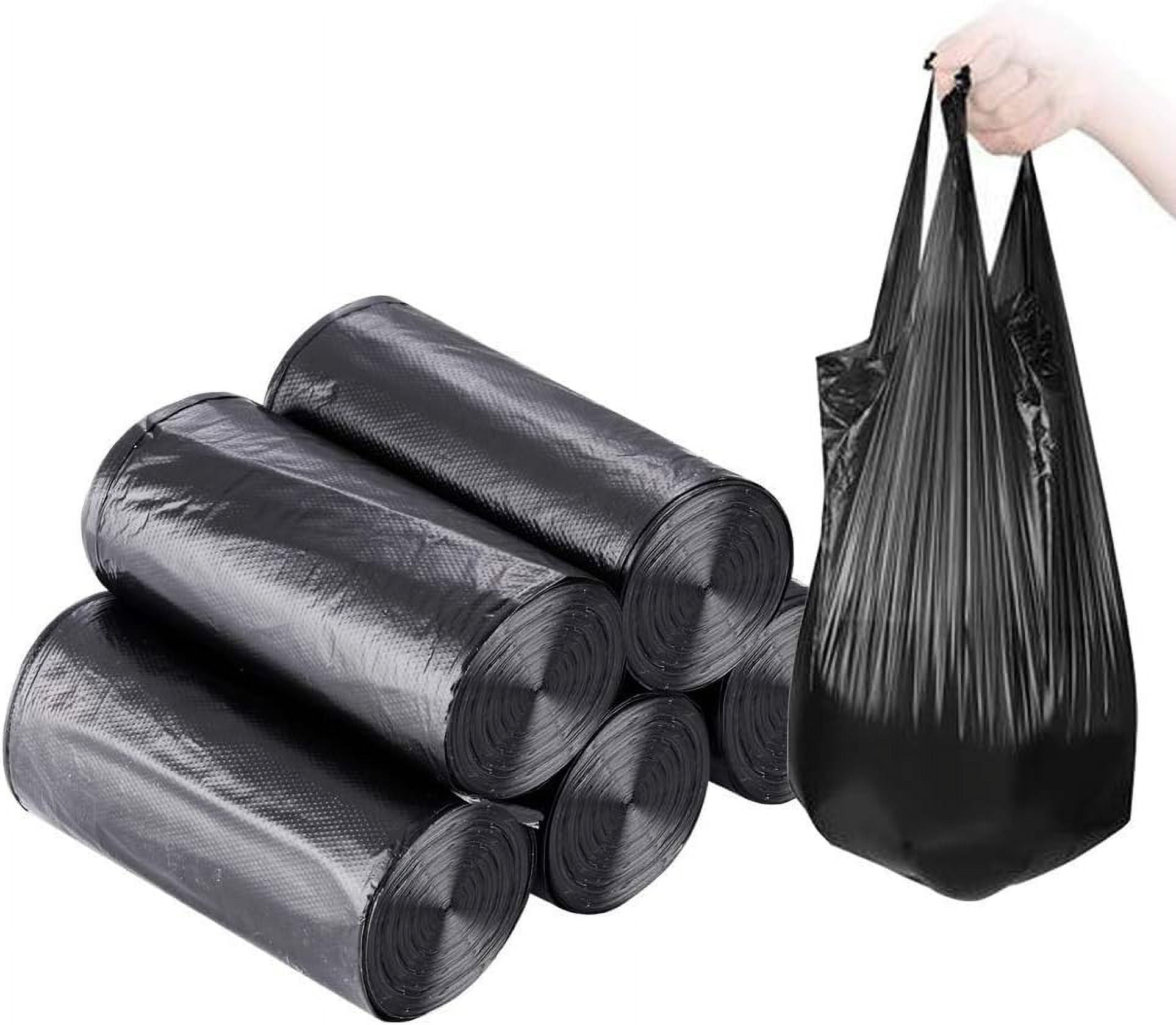 Black Recyclable 4 Gallon Portable Trash Bags, 100 Count