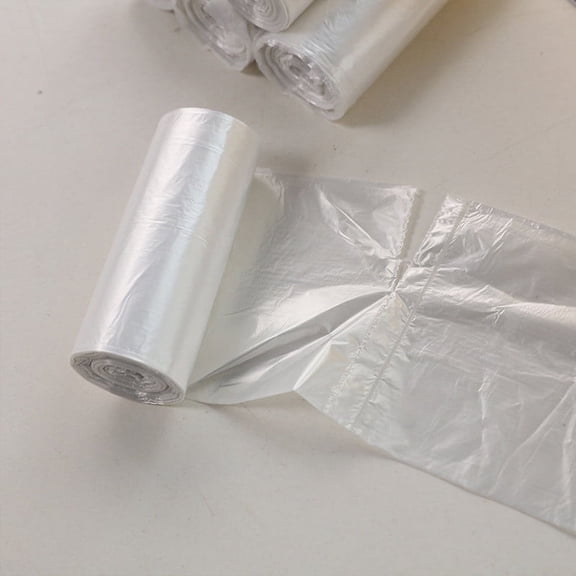 Small Trash Bags, Disposable Mini Garbage Plastic Bags, High Density, Thin, Lightweight, For Office, Home, Hospital, Wastebaskets, 30 Counts Clear Trash Bags
