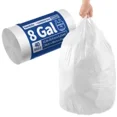 thumbnail image 1 of Small Trash Bags with Handles (1.2/2/2.6/3/4/5/6/8/13 Gallon) - Ocean Plastic Upcycling - Plastic Garbage Bags, Can Bin & Waste Basket Liner for Kitchen, Bathroom, Office and Pets, 1 of 7