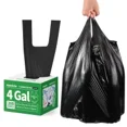 thumbnail image 1 of Small Trash Bags with Handles (1.2/2/2.6/3/4/5/6/8/13 Gallon) - Ocean Plastic Upcycling - Plastic Garbage Bags, Can Bin & Waste Basket Liner for Kitchen, Bathroom, Office and Pets, 1 of 9