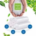 thumbnail image 1 of Small Trash Bags, SHAANXIXIAN 4 Gallon Trash Bag/Small Garbage Bags, Strong Wastebasket Liners for Bathroom Bedroom Office Trash Can, Clear 200 Counts, 1 of 3